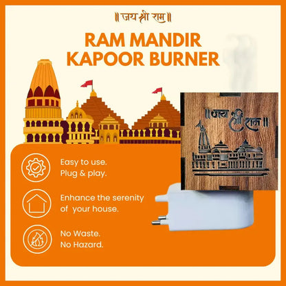 3 IN 1 Ayodhya Ram Mandir Electric Aroma Burner & Night lamp Zapiffy.store