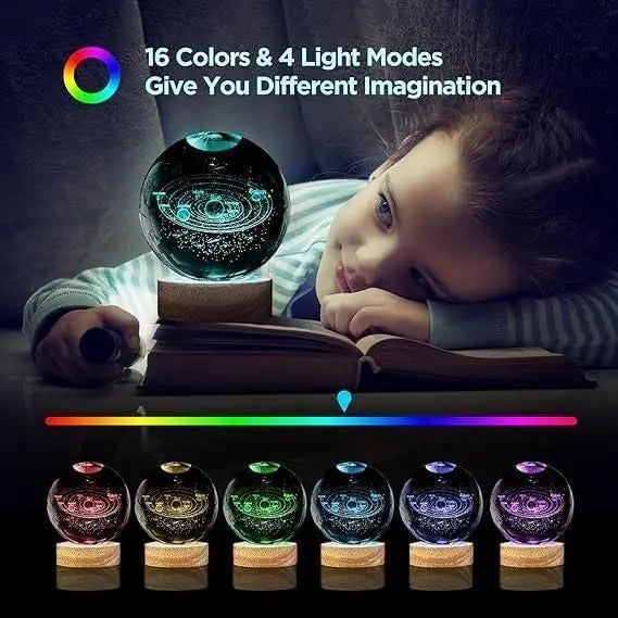 3D Crystal Lamp Ball(Assorted Design) Zapiffy.store