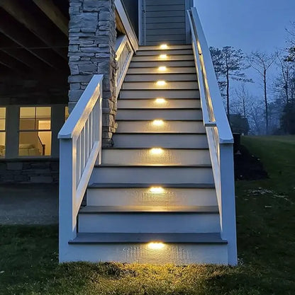 Wireless Solar Deck Lights Outdoor Pack of 4 Zapiffy.store